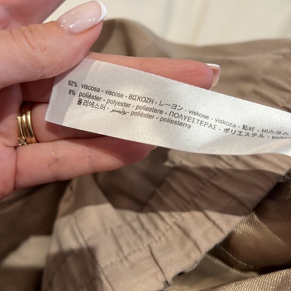 Zara Beige Cuffed Trousers - Picture 3 of 3